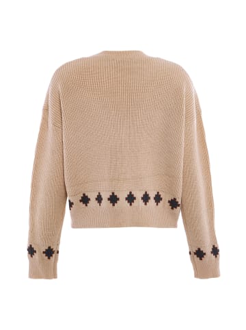 Jalene Damen Sweater in WOLLWEISS MEHRFARBIG