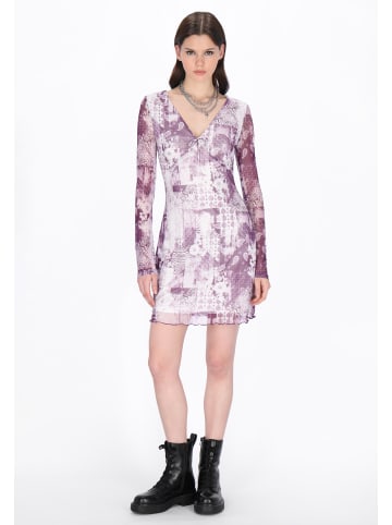 myMo ROCKS Women Dress in dark purple multicolor