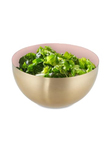 relaxdays 2 x Salatschüssel in Rosa/ Gold - Ø 20 cm