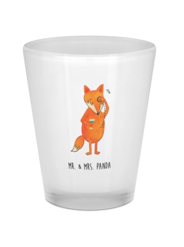 Mr. & Mrs. Panda Schnapsglas Fuchs Lord ohne Spruch in Transparent