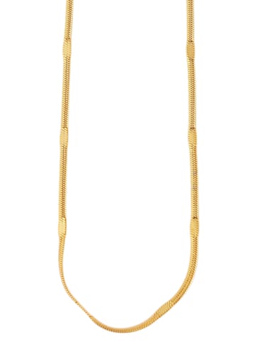 Adeliás Damen Halskette – Schlangenkette aus Edelstahl 45 cm in gold