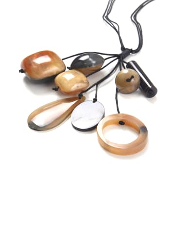 collezione alessandro Lange Kette " Frej " in naturfarben