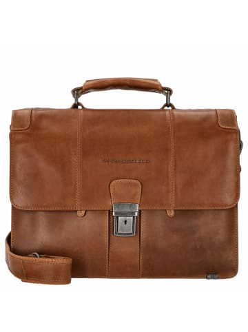 The Chesterfield Brand Stuttgart - Aktentasche 14" 38 cm (black) in cognac