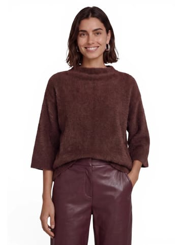 Zero  Sweatshirt mit 3/4 Arm in Black/Brown