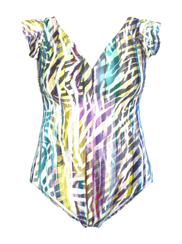 Ulla Popken Badeanzug in helle kiefer