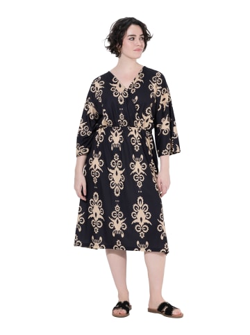 Ulla Popken Midikleid in schwarz