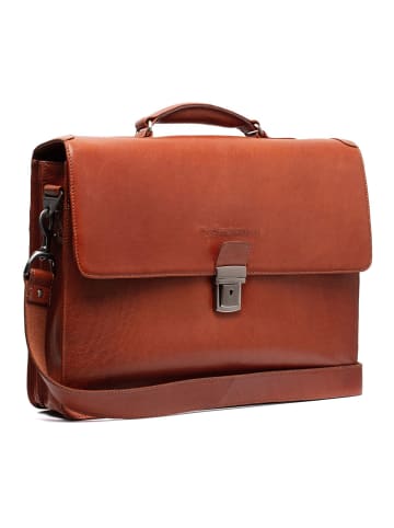 The Chesterfield Brand Salvatore Aktentaschen Messenger Leder 42 cm Laptopfach cognac