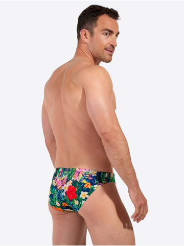 HOM Badehose Swim Micro Briefs Peacock in multico print