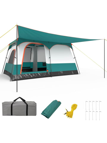 COSTWAY Zelt für 6-8 Personen 3,8 x 2,6 x 1,9 m in Grün