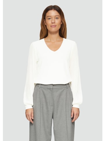 s.Oliver BLACK LABEL Strickpullover langarm in Creme