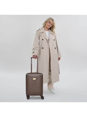 Lazarotti Palermo 4 Rollen Kabinentrolley S 55 cm in dark brown