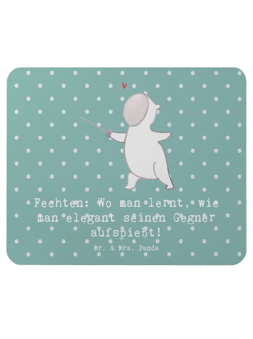 Mr. & Mrs. Panda Mauspad Fechten Eleganz mit Spruch in Meeresbrise