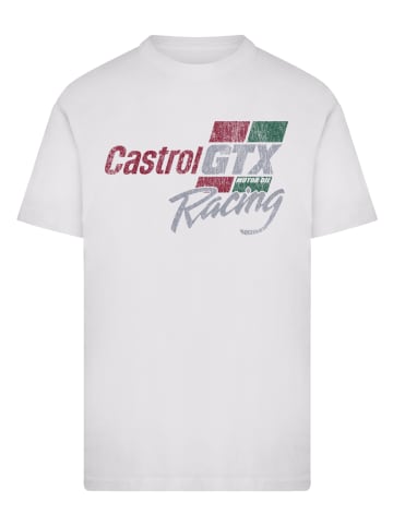F4NT4STIC T-Shirt Castrol Vintage Distressed GTX Racing in weiß
