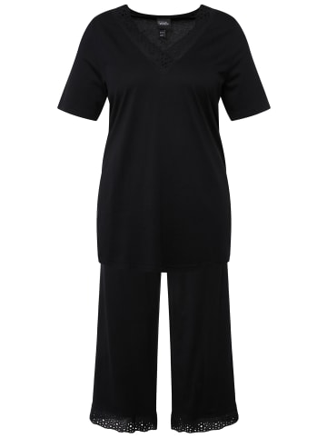 Ulla Popken Pyjama in schwarz