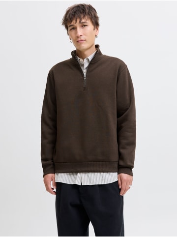 Jack & Jones Sweatshirt mit halbem Reißverschluss in Delicioso