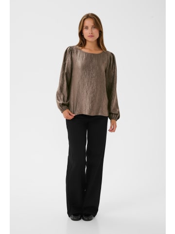 Kaffe Langarm-Bluse KArizz Regular fit in Morel