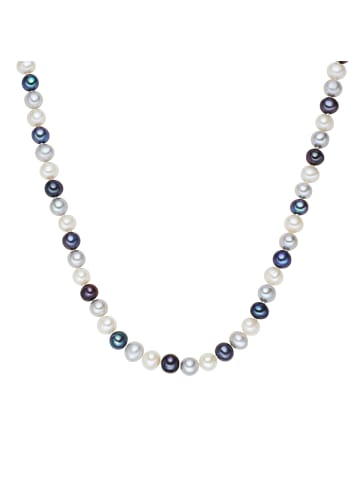 Valero Pearls Perlen-Kette Sterling Silber Süßwasser-Zuchtperle in multicolor