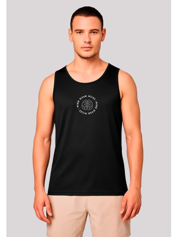 F4NT4STIC Tanktop Running Mind Over Miles Tanktop in schwarz