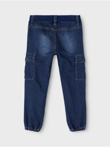 name it Cargojeans in dark blue denim