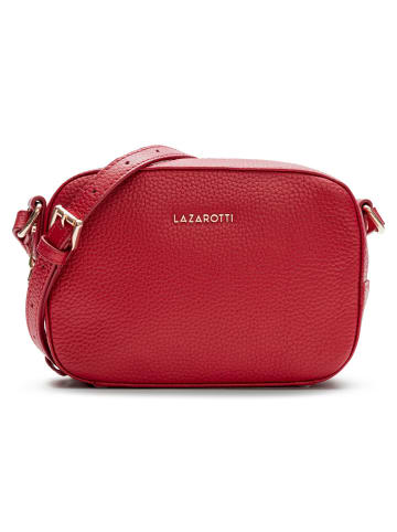 Lazarotti Bologna Leather Umhängetasche Leder 19 cm in red