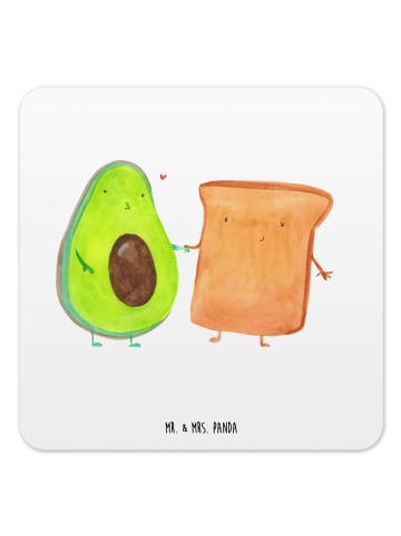 Mr. & Mrs. Panda Untersetzer Avocado Toast ohne Spruch in Weiß