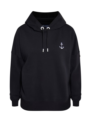 DreiMaster Maritim Kapuzenpullover in Schwarz