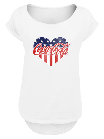 F4NT4STIC Long Cut T-Shirt Coca Cola Americana in weiß