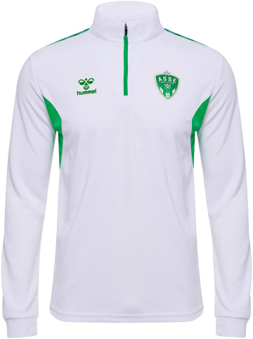 Hummel Halbreißverschluss Sweatshirt Asse 23/24 Fußball Herren in BRIGHT WHITE