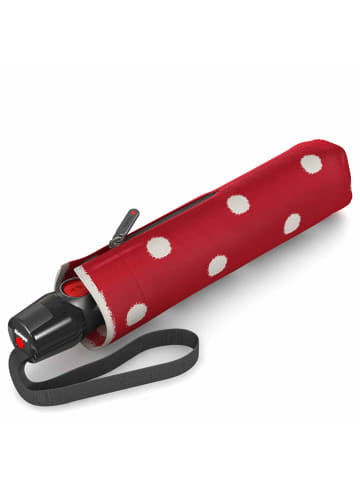 Knirps T.200 M Duomatic - Taschenschirm Regenschirm (sound moon) in dot art red