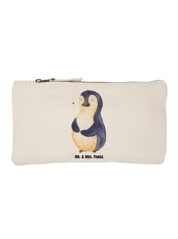 Mr. & Mrs. Panda Schminktasche Pinguin Diät ohne Spruch in Weiß