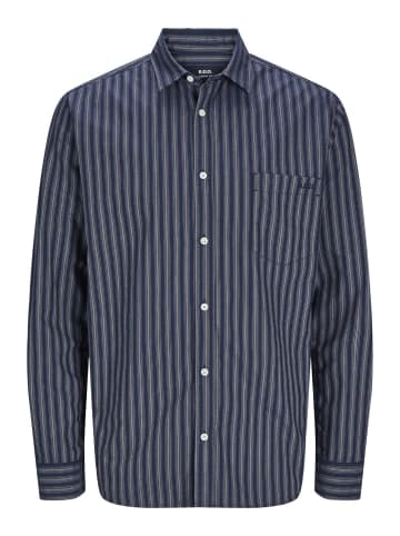 Jack & Jones Gestreiftes Hemd in Navy Blazer
