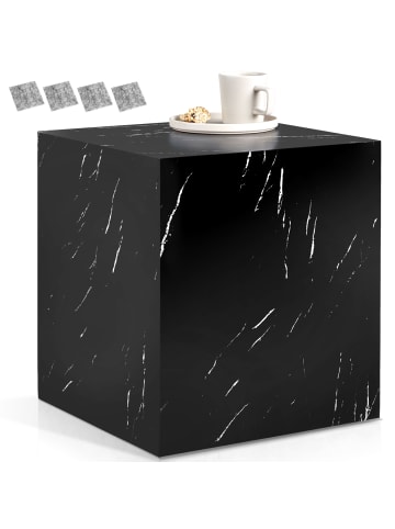 tectake Beistelltisch Inkl. Bodenschoner, Belastbarkeit 45 kg, 45 x 45 x 50 cm