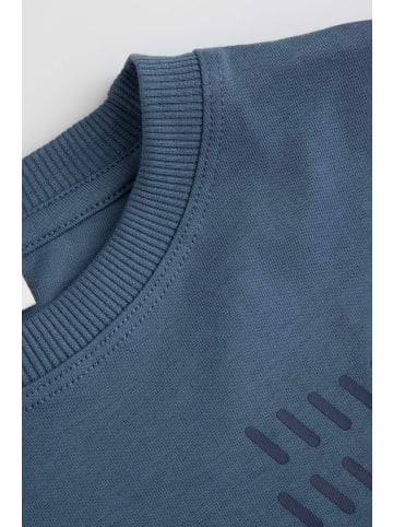 Coccodrillo Baumwoll-T-Shirt mit kurzen Ärmeln in blau