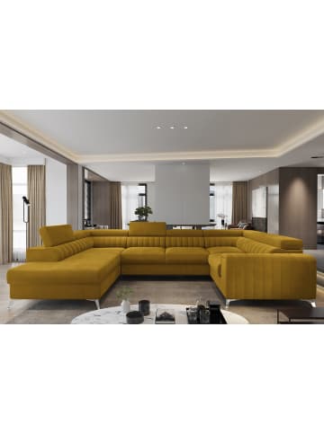 MF Design Luisa Recamiere Links in Senf -  (L) 202 x (B) 347 x (H) 92 cm