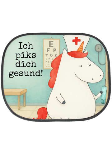 Mr. & Mrs. Panda Auto Sonnenschutz Einhorn Krankenschwester Desi... in Weiß