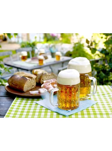 Stölzle 6er Set Bierkrüge Kaiser 0,5 Liter transparent in transparent