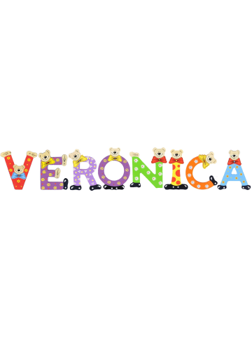 Playshoes Deko-Buchstaben "VERONICA" in bunt