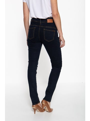 ATT Jeans ATT Jeans Slim Fit Jeans mit kontrastierdenden Absteppungen Chloe in dunkelblau