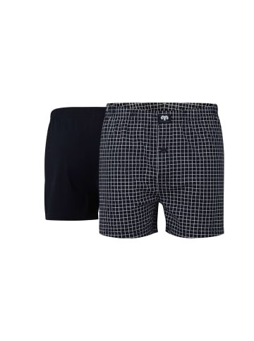 CECEBA Boxershort 2Er Pack Daytona in blau-dunkel-Allover