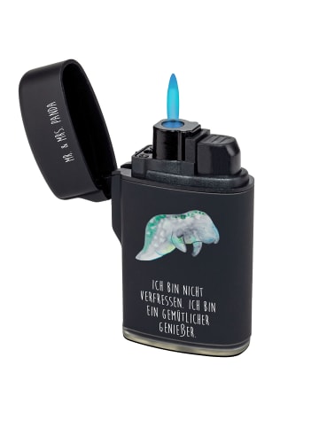 Mr. & Mrs. Panda sturmfeuerzeug Seekuh Chillen mit Spruch in Schwarz