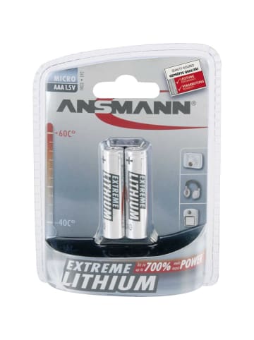 ANSMANN Batterie Extreme Lithium Micro in Schwarz