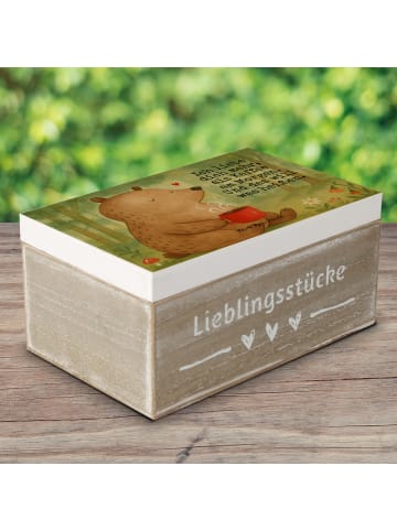 Mr. & Mrs. Panda Geschenkbox Bär Morgenkaffee Design mit Spruch in Weiß