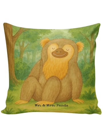 Mr. & Mrs. Panda Sofakissen Affe Design ohne Spruch in Weiß
