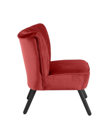 others SESSEL Kadisha Bezug Samtvelours Buche schwarz lackiert / ziegel