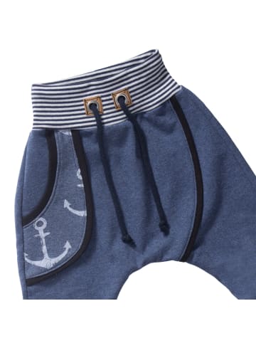 Land-Juwelen Babyhose Handmade Anker in blau