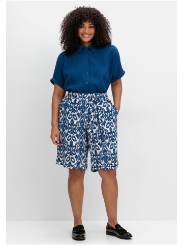 sheego Hemdbluse in blaubeere
