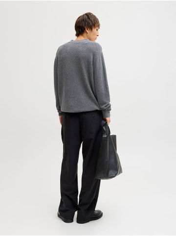 Jack & Jones Gestricktes Polo in Grey Melange 1