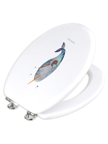 Mr. & Mrs. Panda Klodeckel Narwal Gitarre ohne Spruch in Weiß