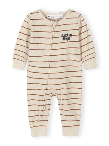 Minoti 3-er Pack Strampler NOSBABYRIB1 in Beige