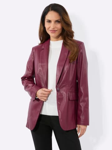 WITT WEIDEN Lederimitat-Blazer in bordeaux